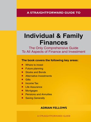 cover image of A Straightforward Guide to Individual and Family Finances